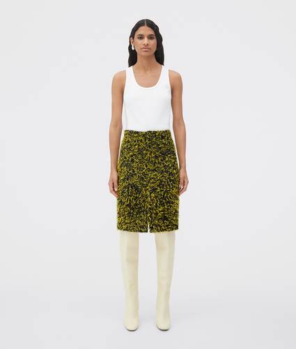 Save 36% Womens Clothing Skirts Mini skirts Bottega Veneta Skirt Compact Cotton Mesh 