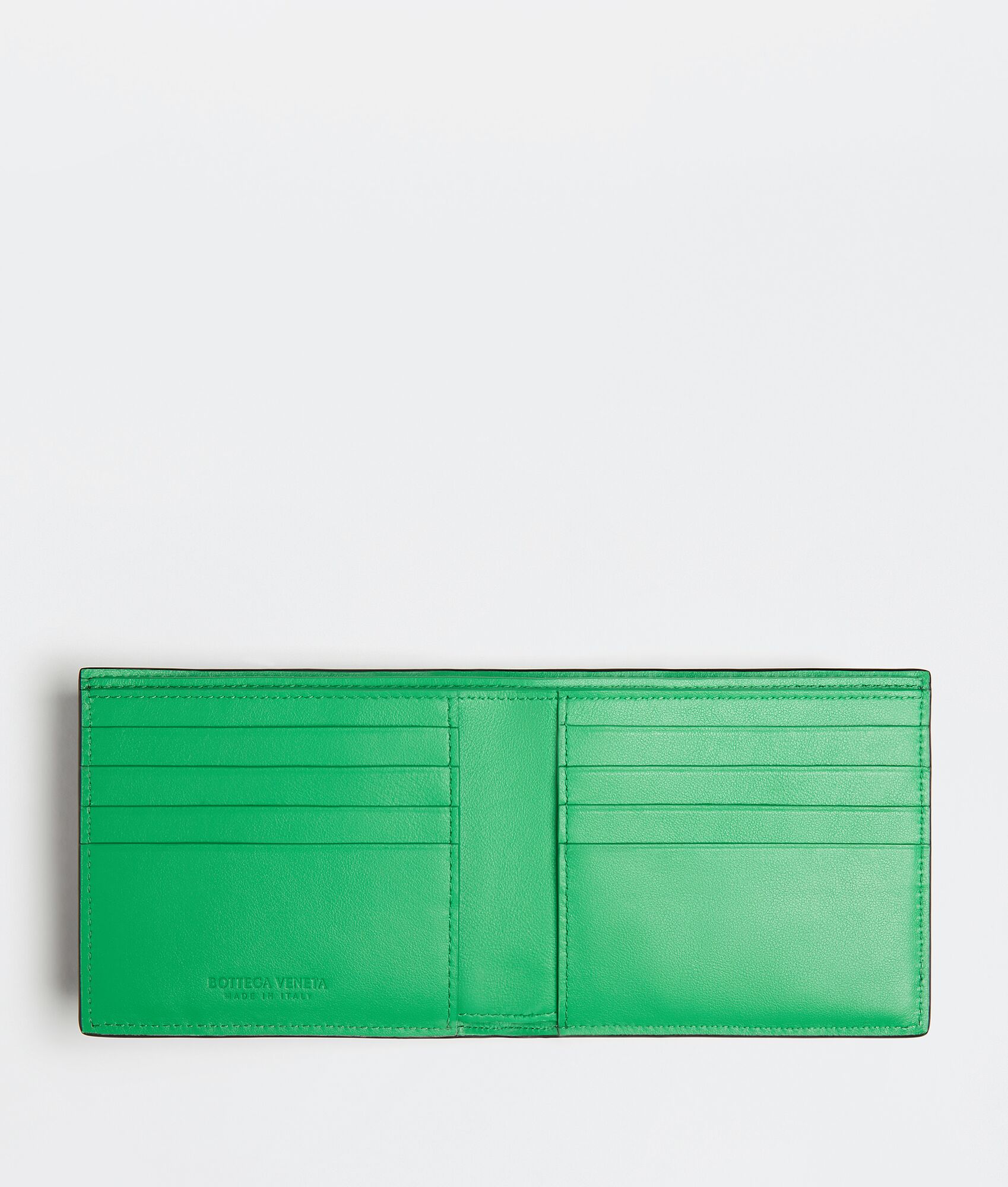 Bottega Veneta® Men's Intrecciato Bi-Fold Wallet in Dark Green. Shop online  now.