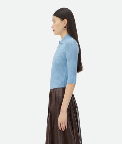 Light Wool Short-Sleeved Sweater