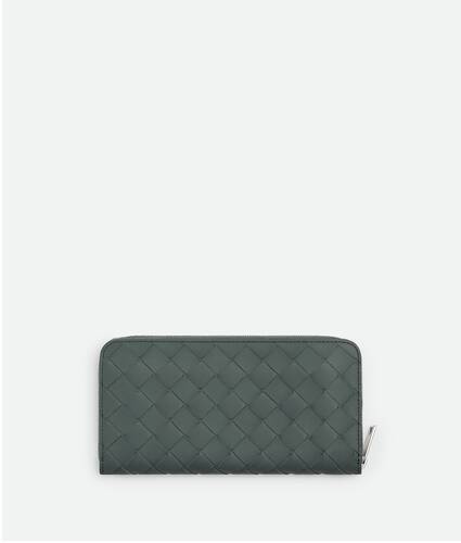 Intrecciato Zip Around Wallet