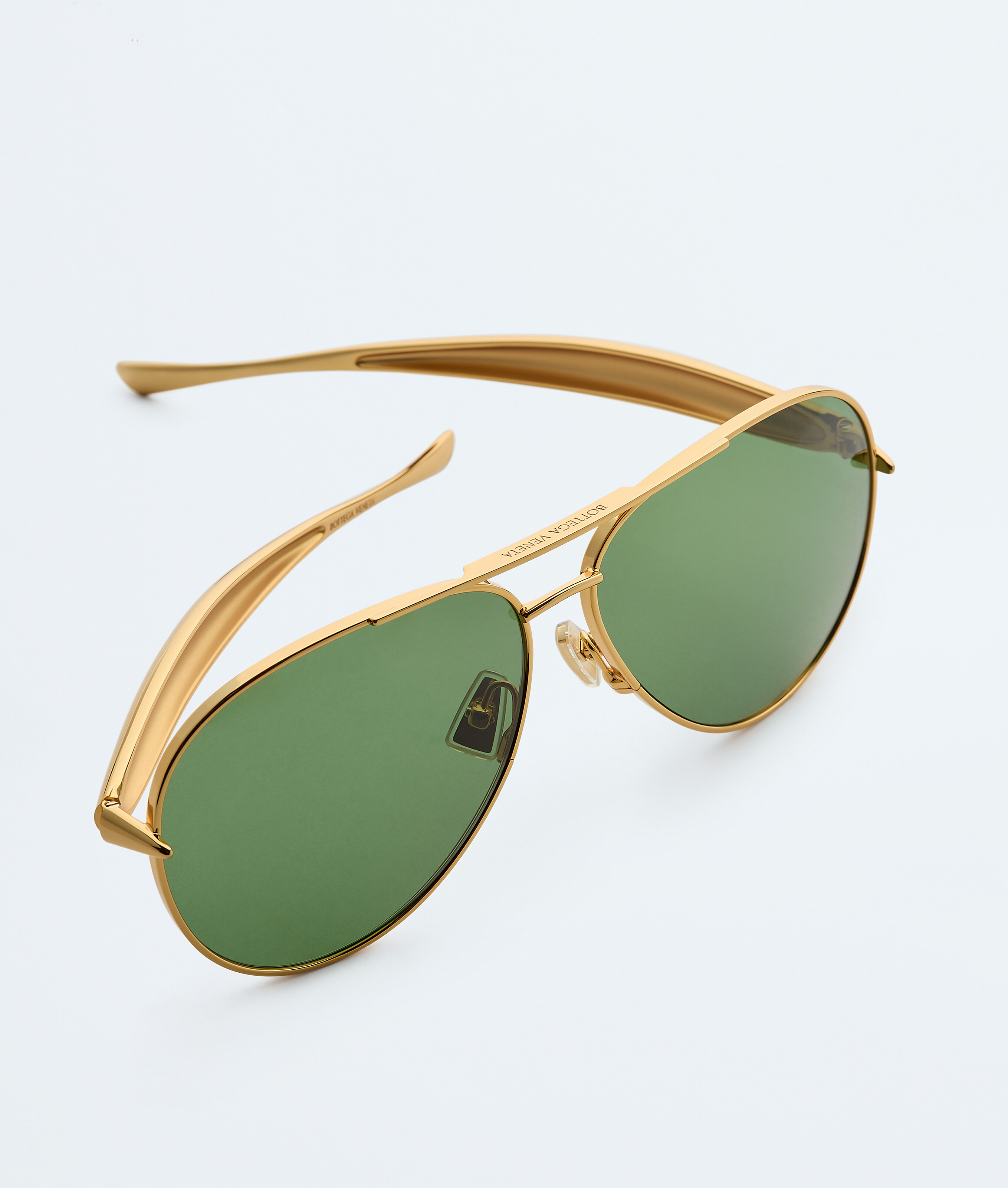 Bottega Veneta Bv1305s Linea Unapologetic Sunglasses In Green