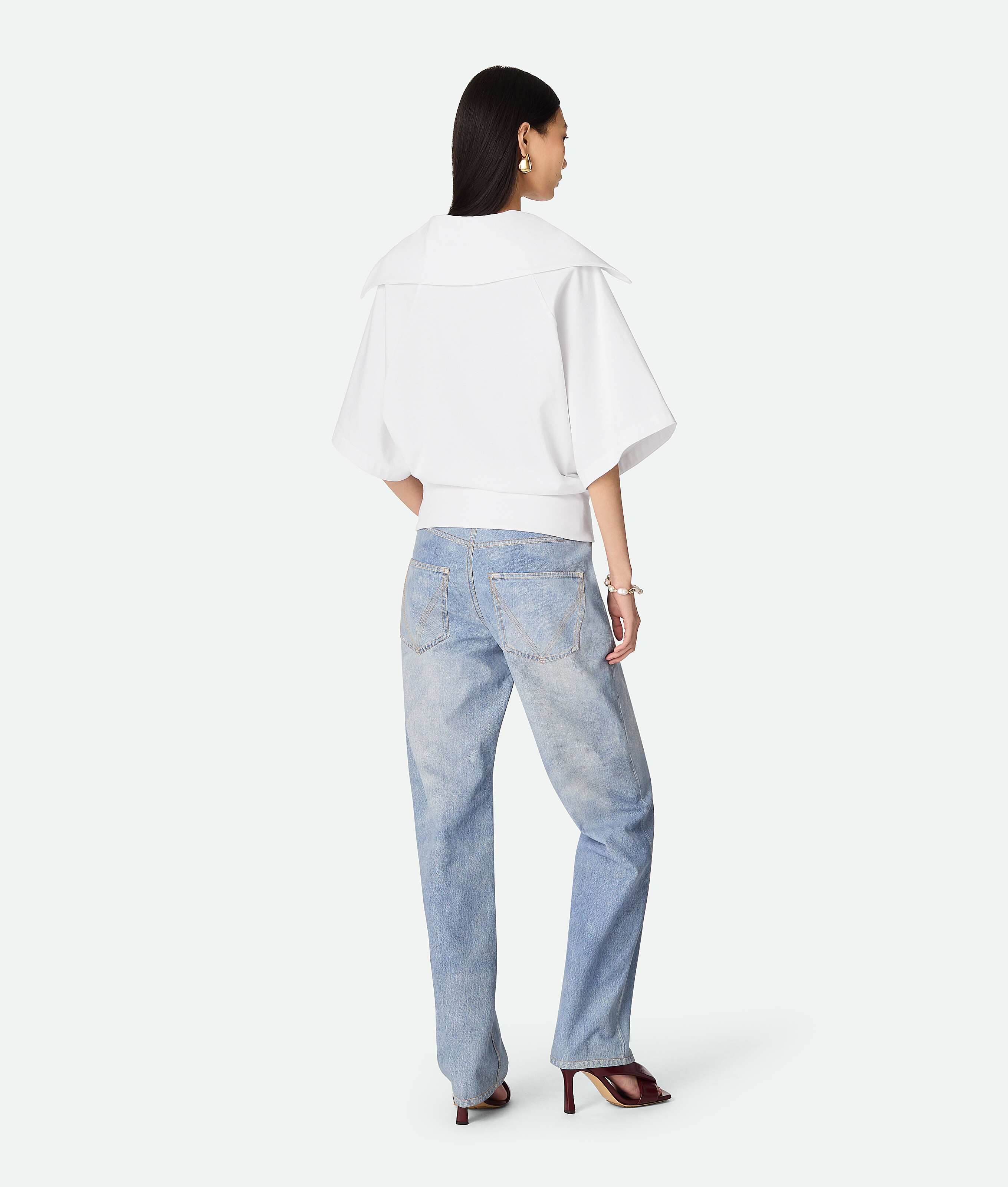 Bottega Veneta T-shirt Aus Baumwolljersey In White