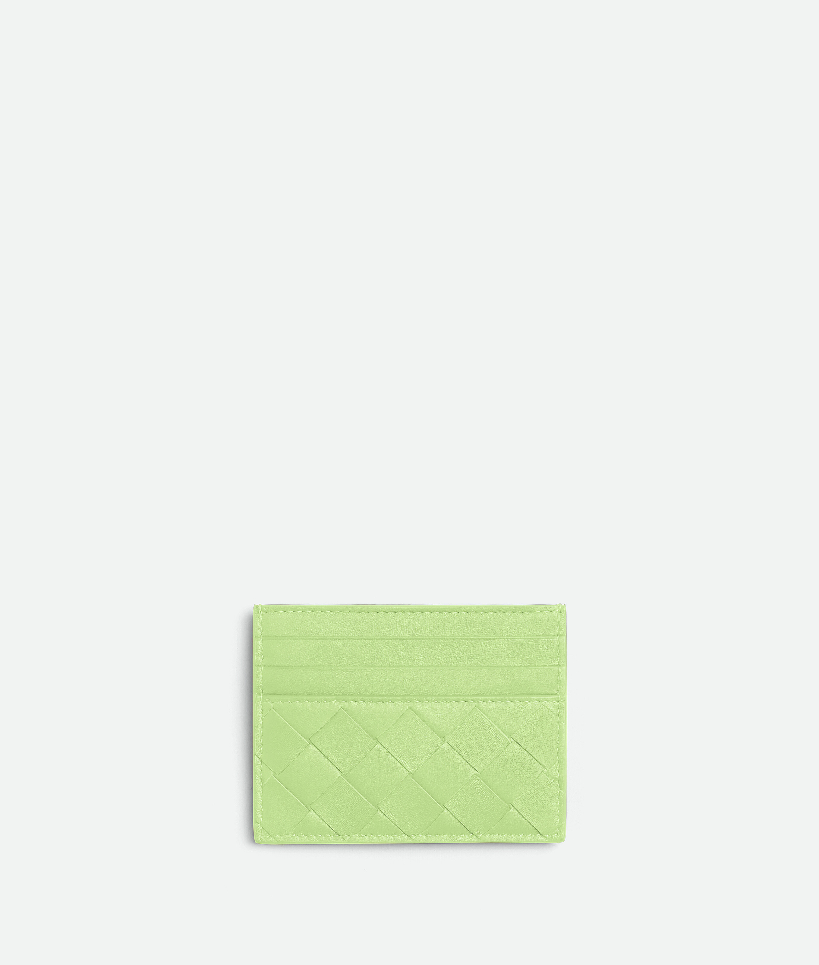 Bottega Veneta® Porta Carte Di Credito Intrecciato da Donna in Fennel. Shop  online now.