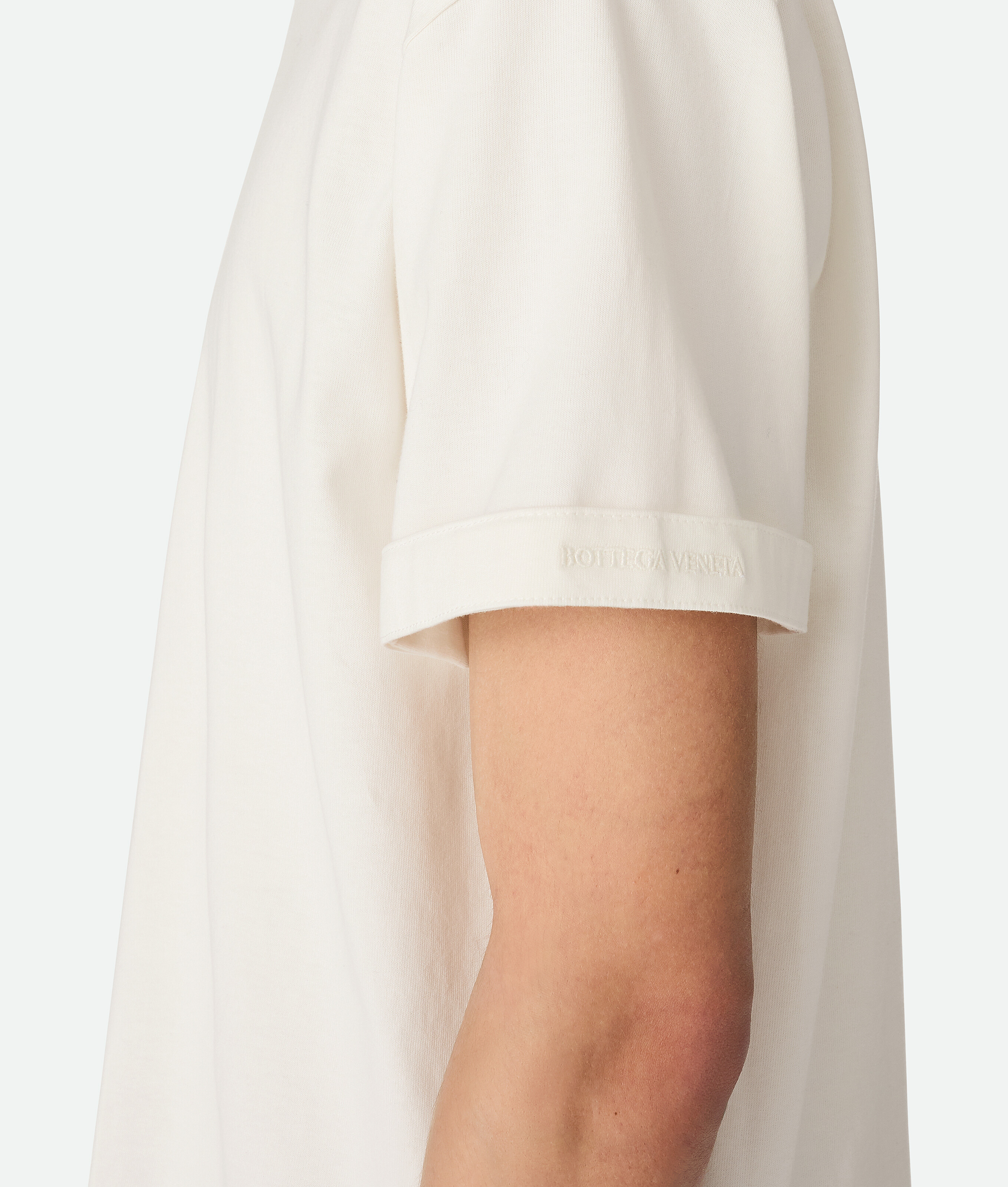 Bottega Veneta T-shirt Aus Pima Baumwolljersey Mit Kampagnen-print