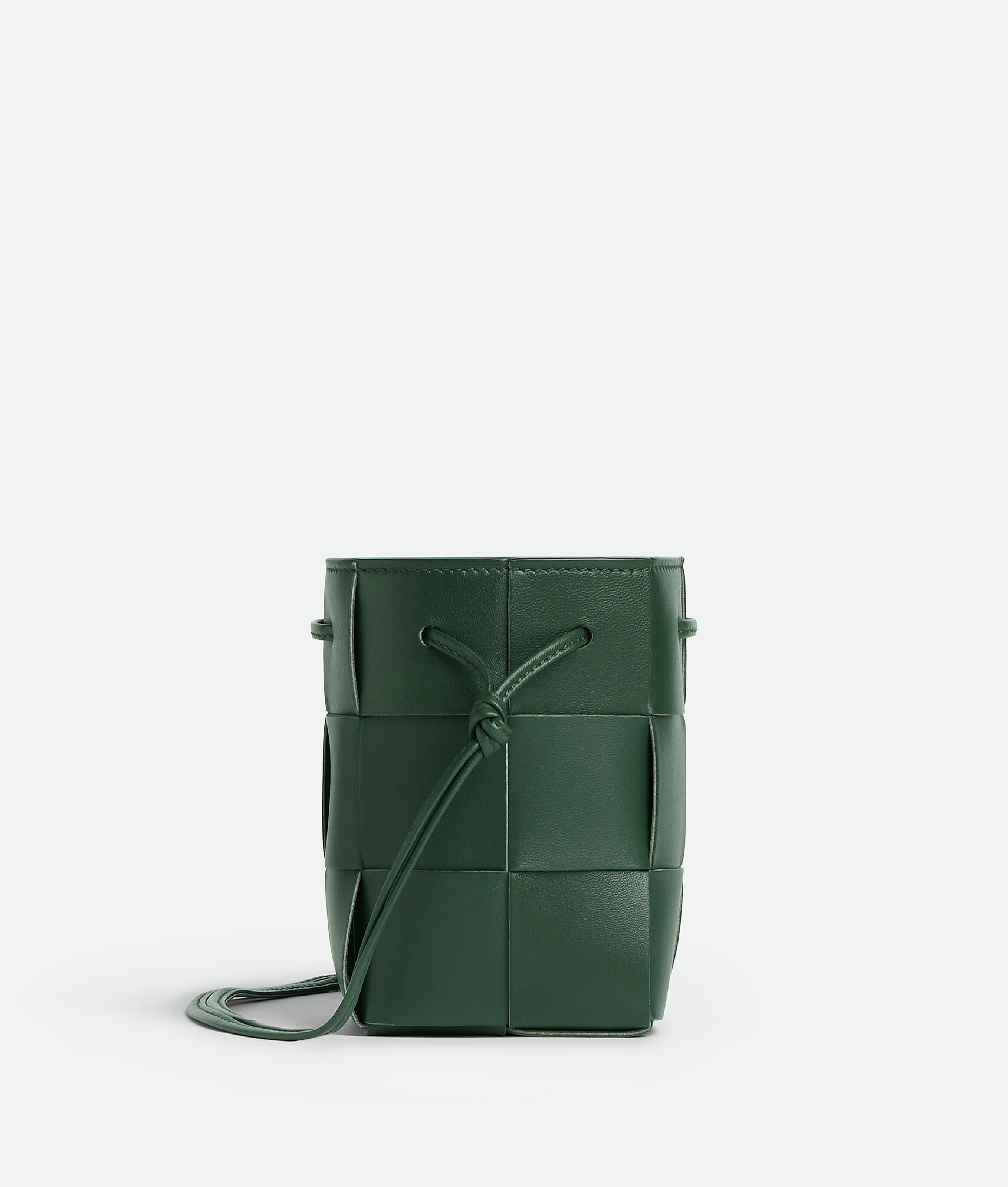 Shop Bottega Veneta Mini Cassette Bucket Bag In Green