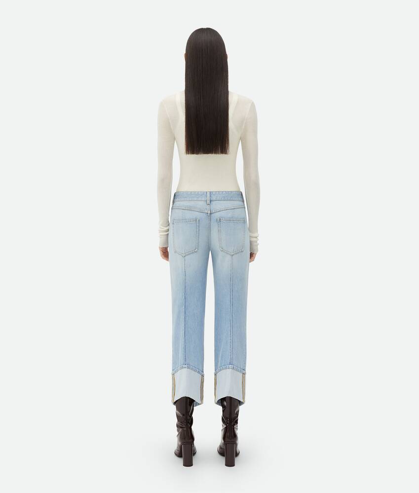 Display a large version of the product image 3 - Curved Shape Light Bleached Denim