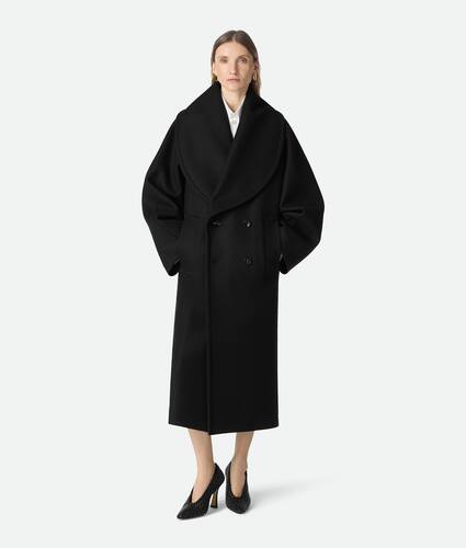Stretch Wool Long Coat