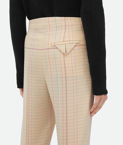 Notebook Wool Twill Flared Trousers