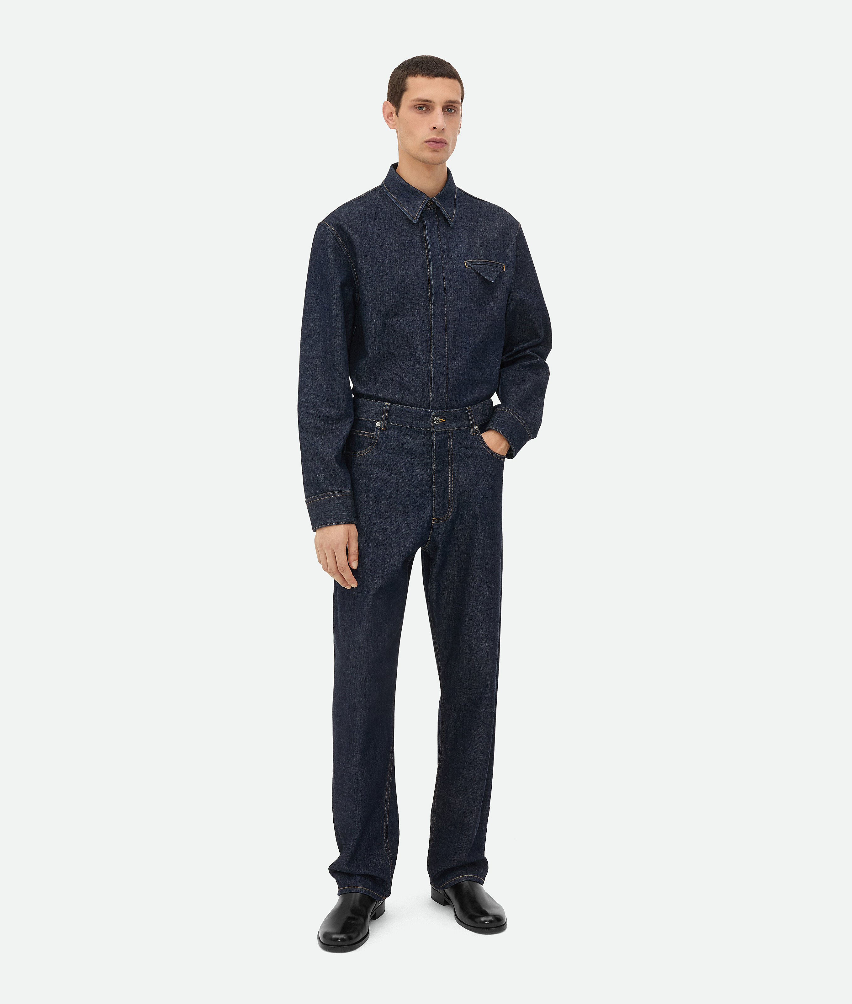 Bottega Veneta Weite Indigo Jeans