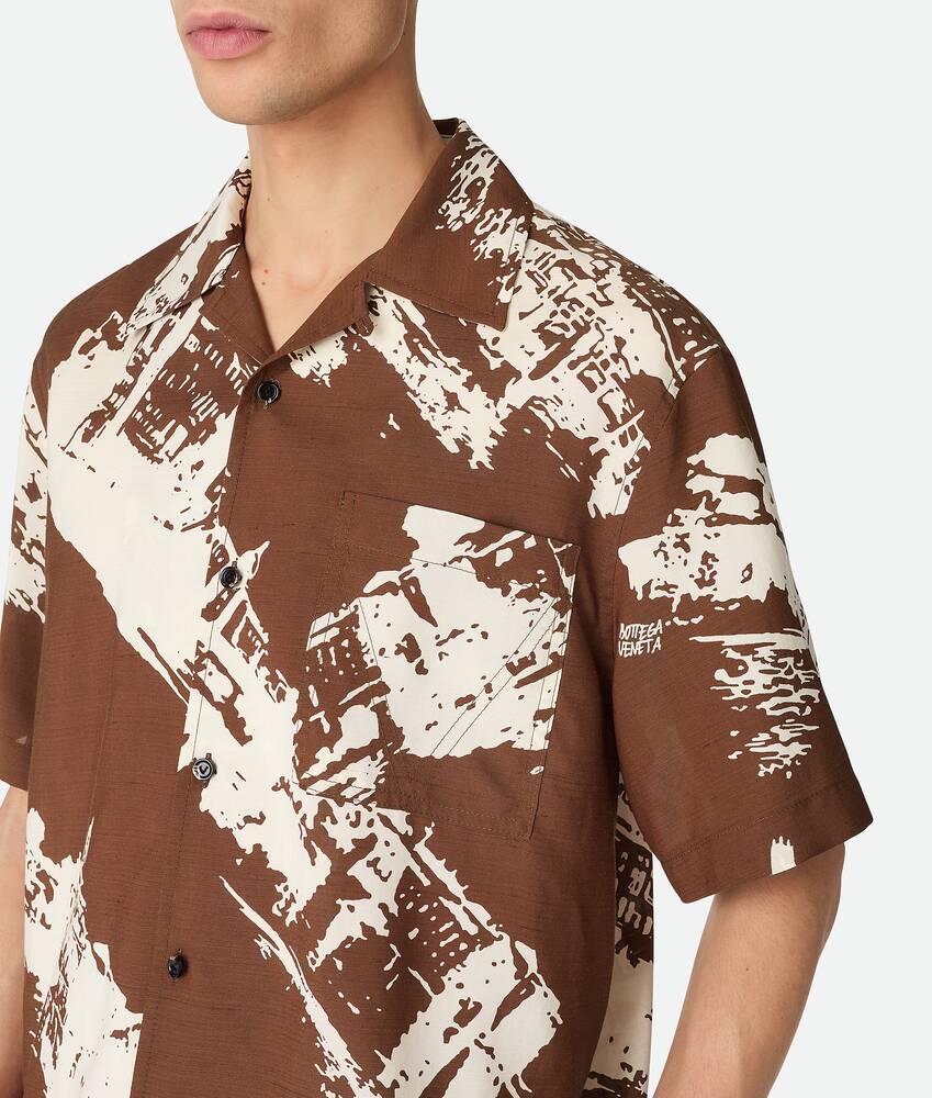 Display a large version of the product image 4 - Italian Postcard Silk Shirt