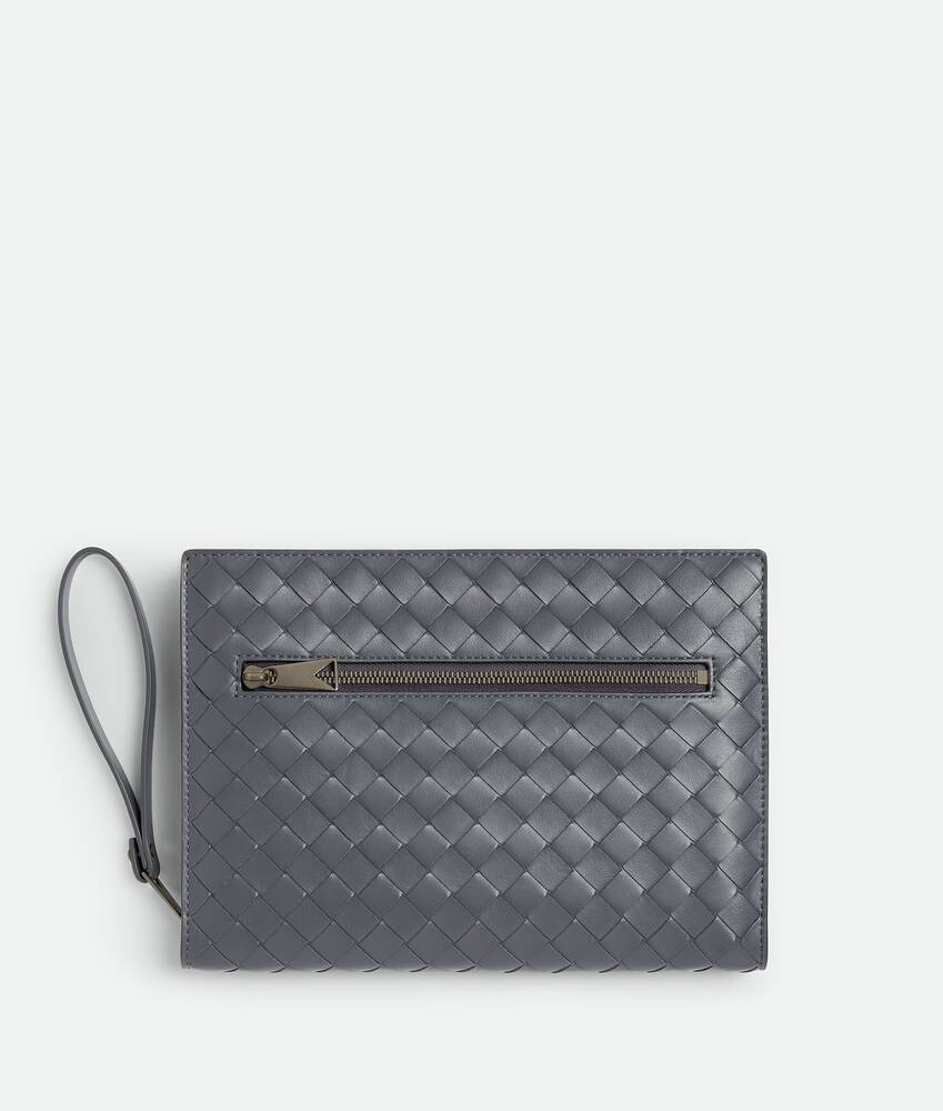 Display a large version of the product image 1 - Small Intrecciato Document Case With Wristlet