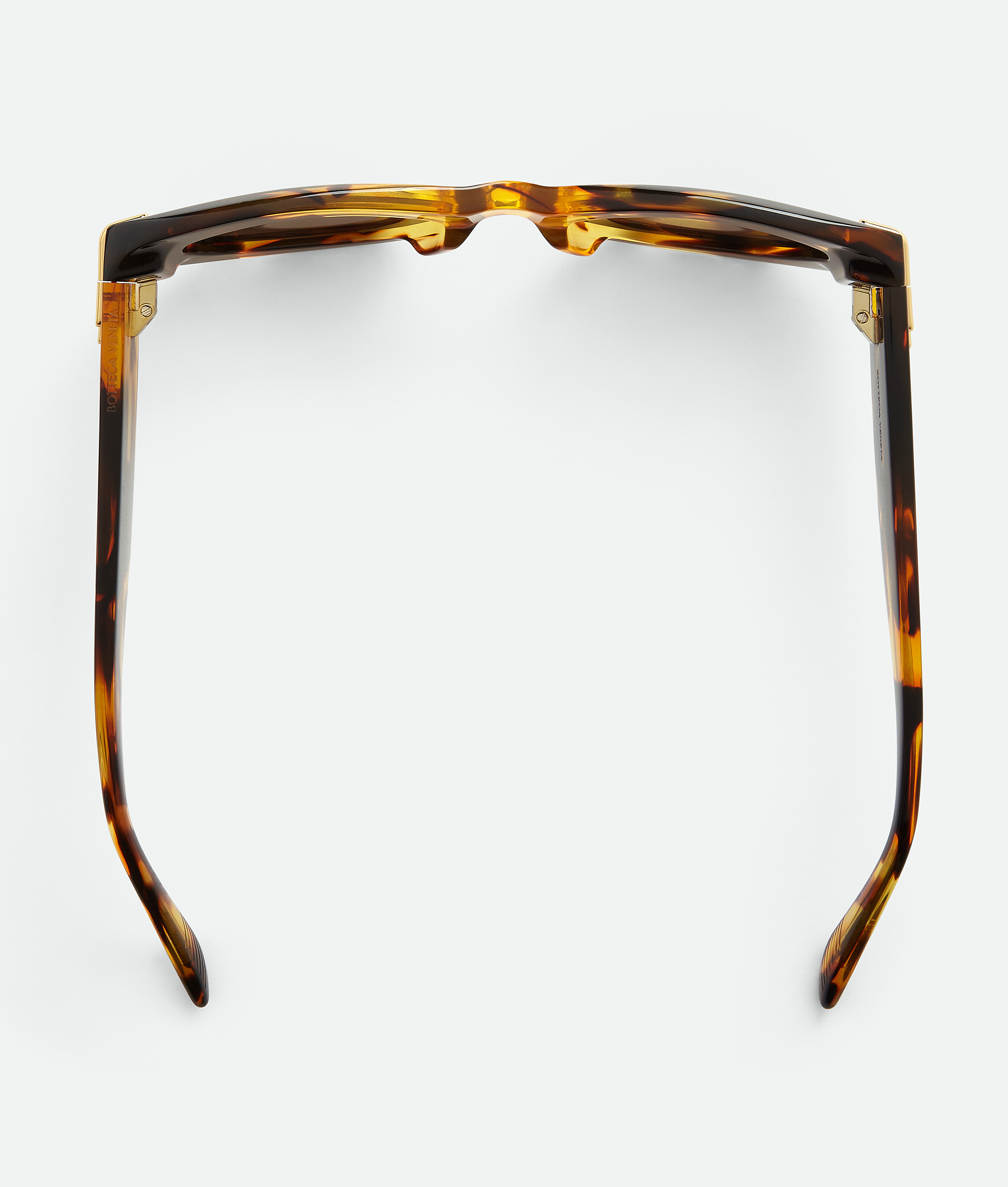 Bottega Veneta Ovale Mitre Sonnenbrille In Havana/brown