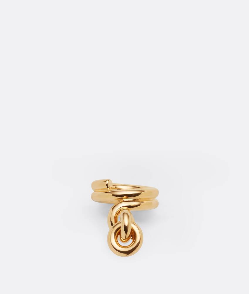 Bottega Veneta® Women's Loop Ring in Yellow Gold. Shop online now.