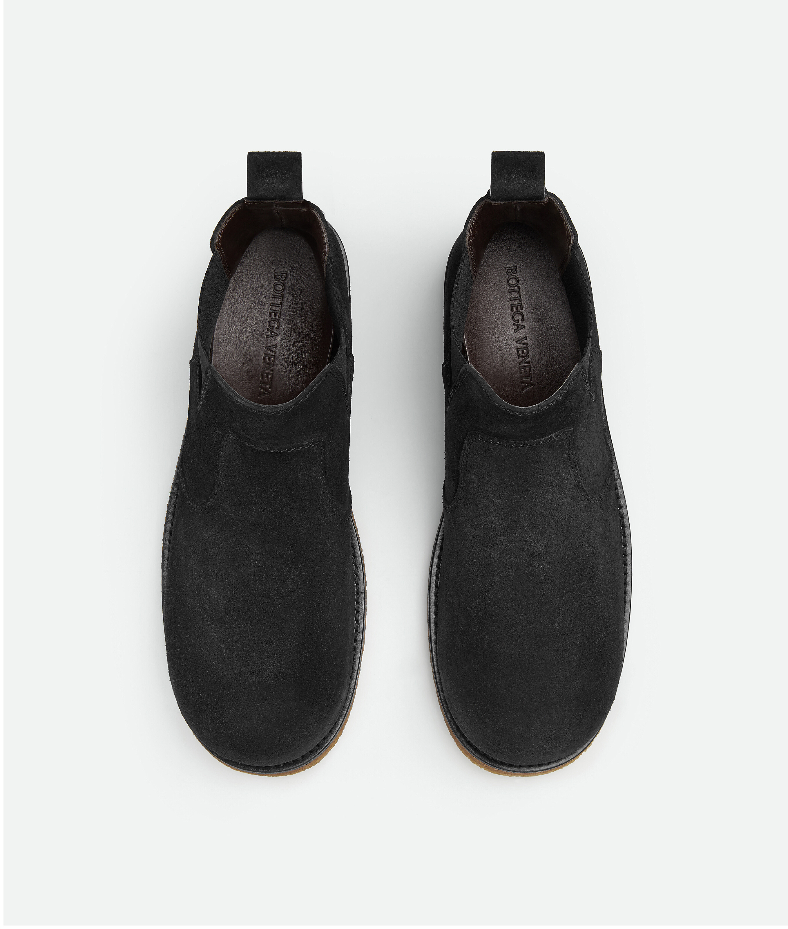 Shop Bottega Veneta Bottines Chelsea Helium In Black