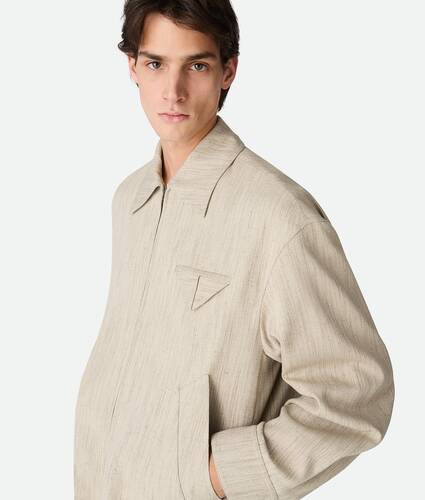 Viscose And Silk Kimono Blouson