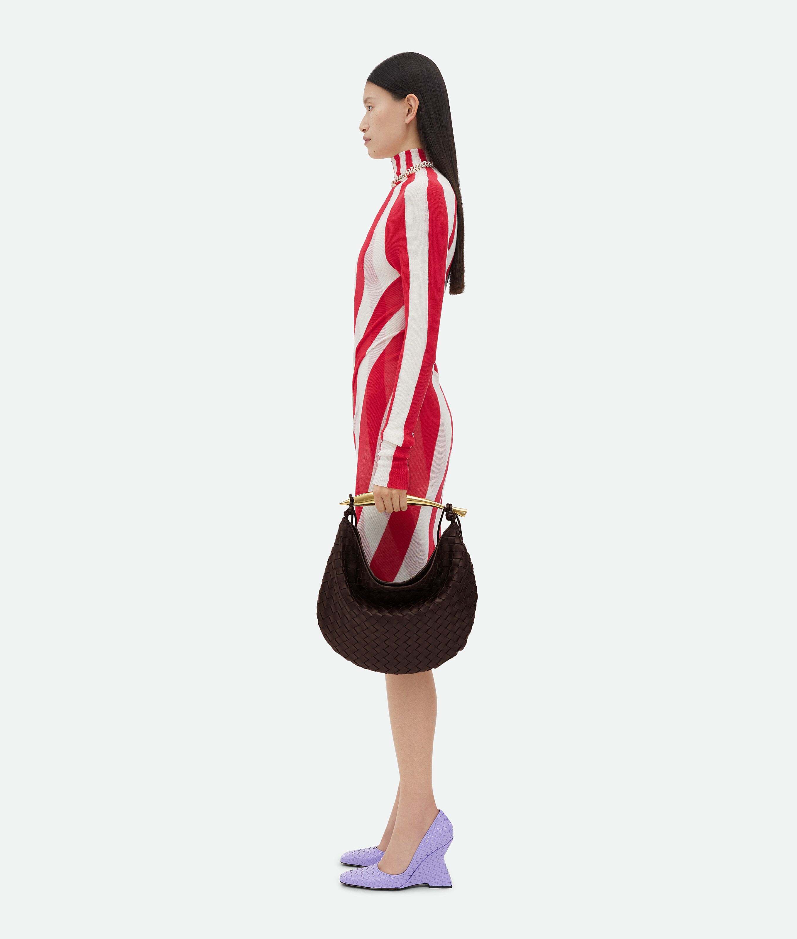 Bottega Veneta Medium Sardine In Brown