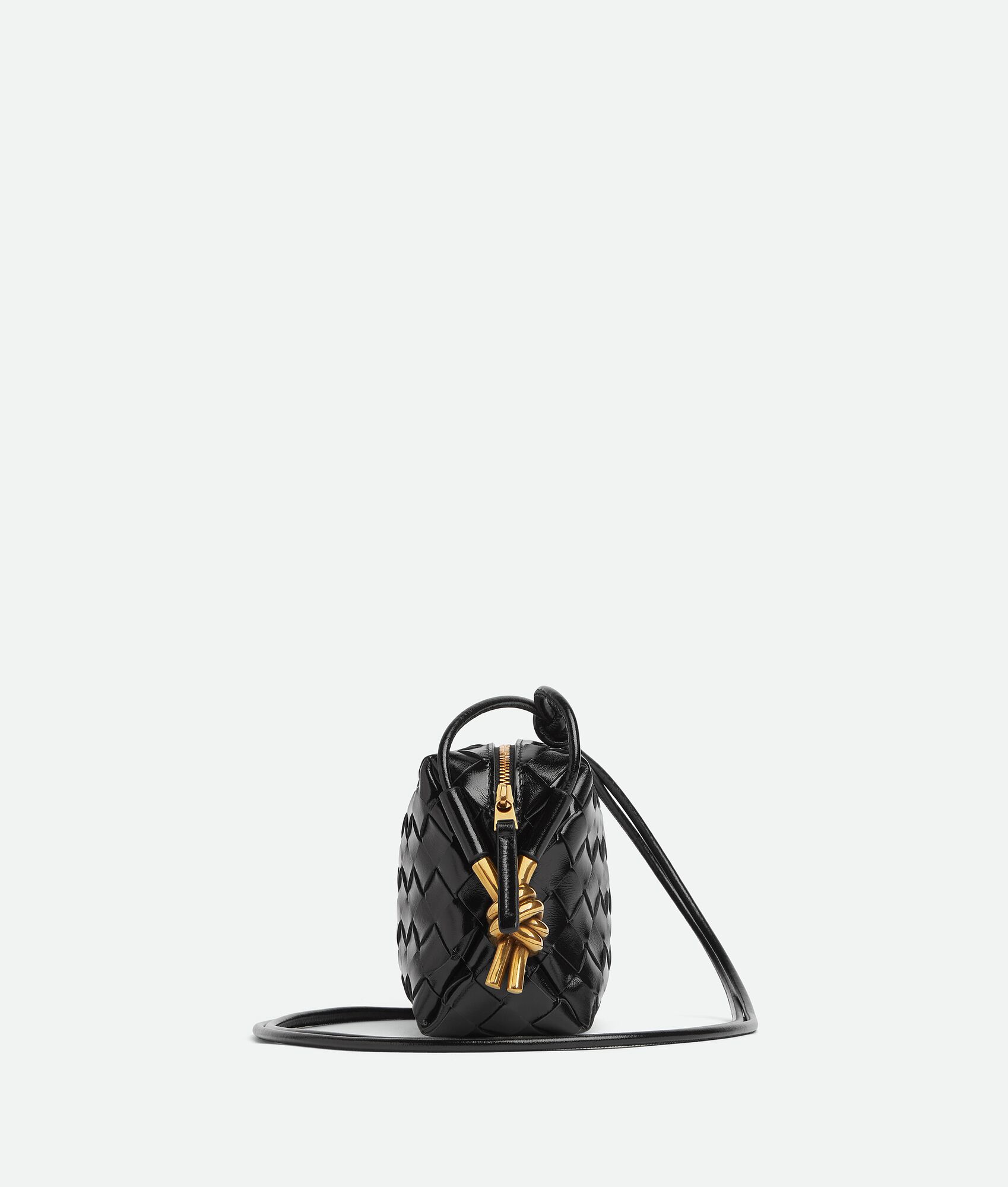 Women's Mini Loop Metal Knots in Black | Bottega Veneta HK