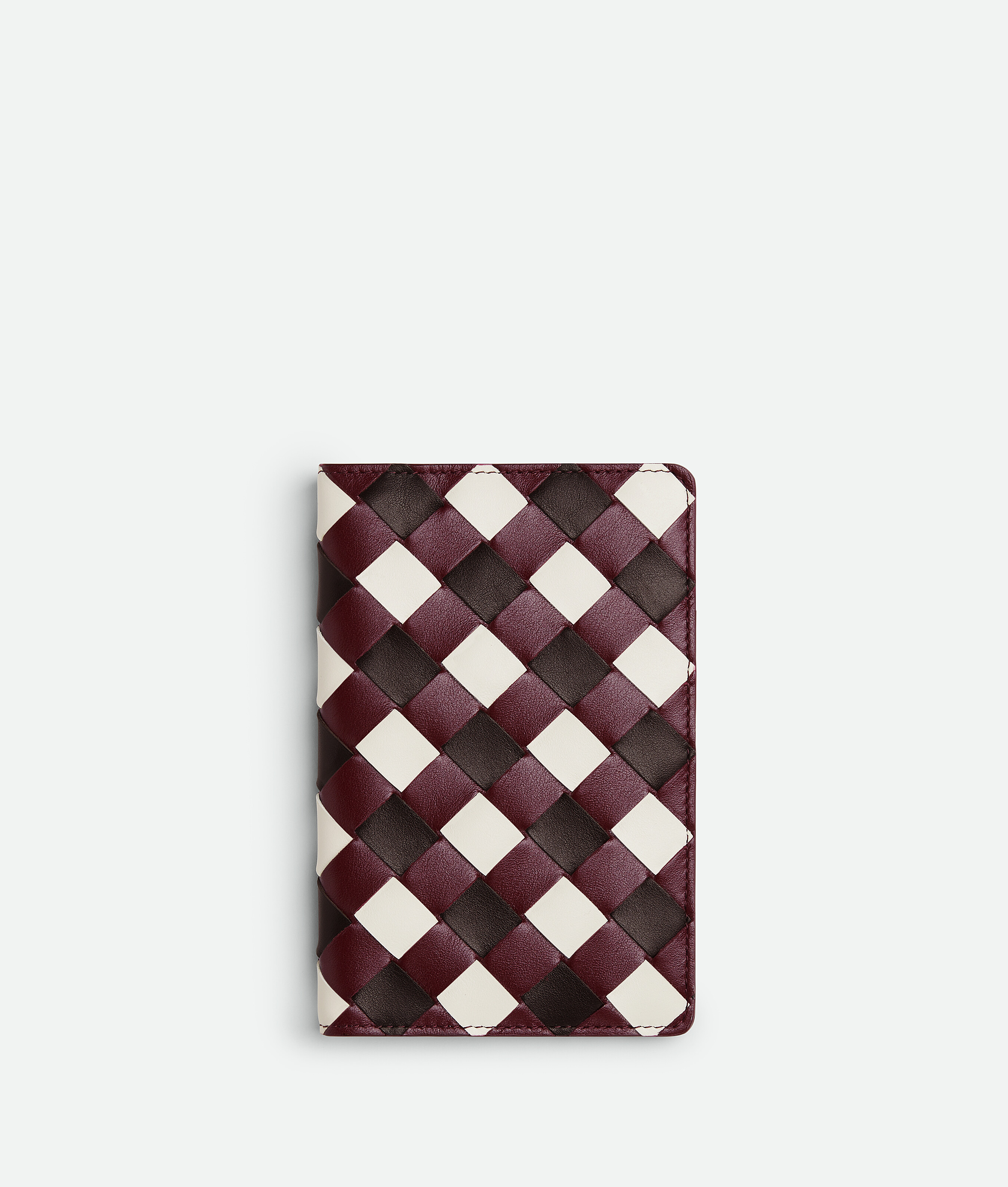 Bottega Veneta Small Intrecciato Notebook Cover In Multicolor