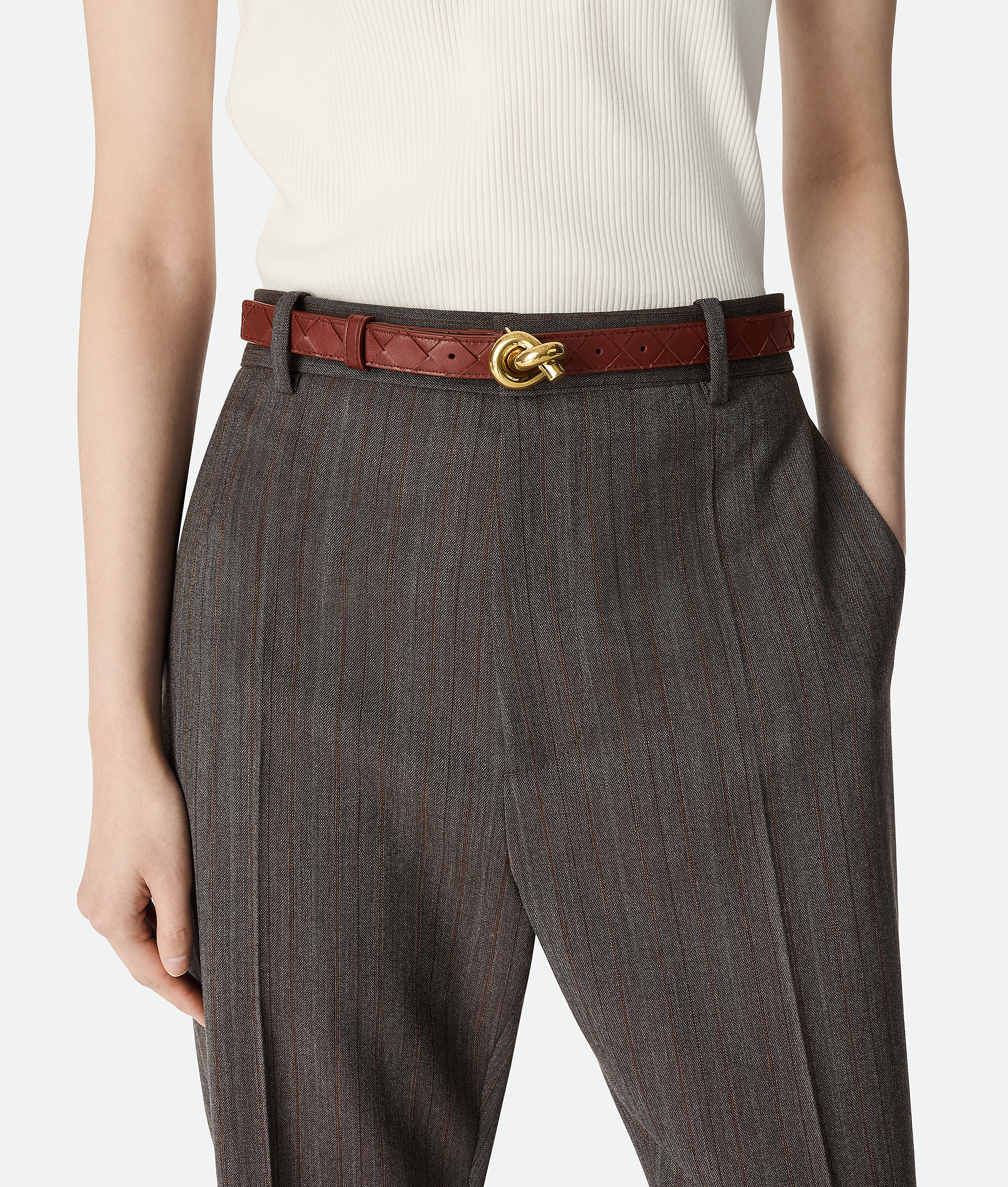 Women's Knot Belt in Sapele Bottega Veneta Australia EN - Image 2