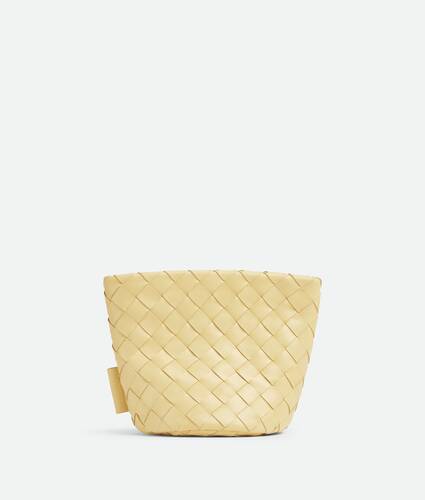 Bottega Veneta Yellow Intrecciato Woven Nappa Leather Medium