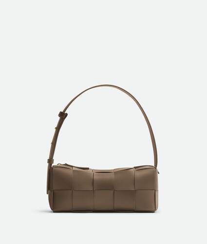 Bottega Veneta neutral Mini Leather Intrecciato Loop Cross-Body Bag