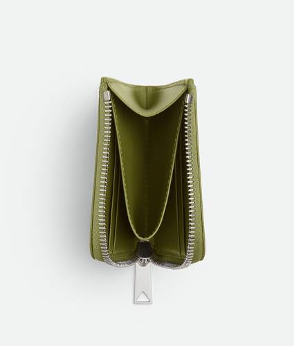 Intrecciato Stamp Square Zip Around Wallet