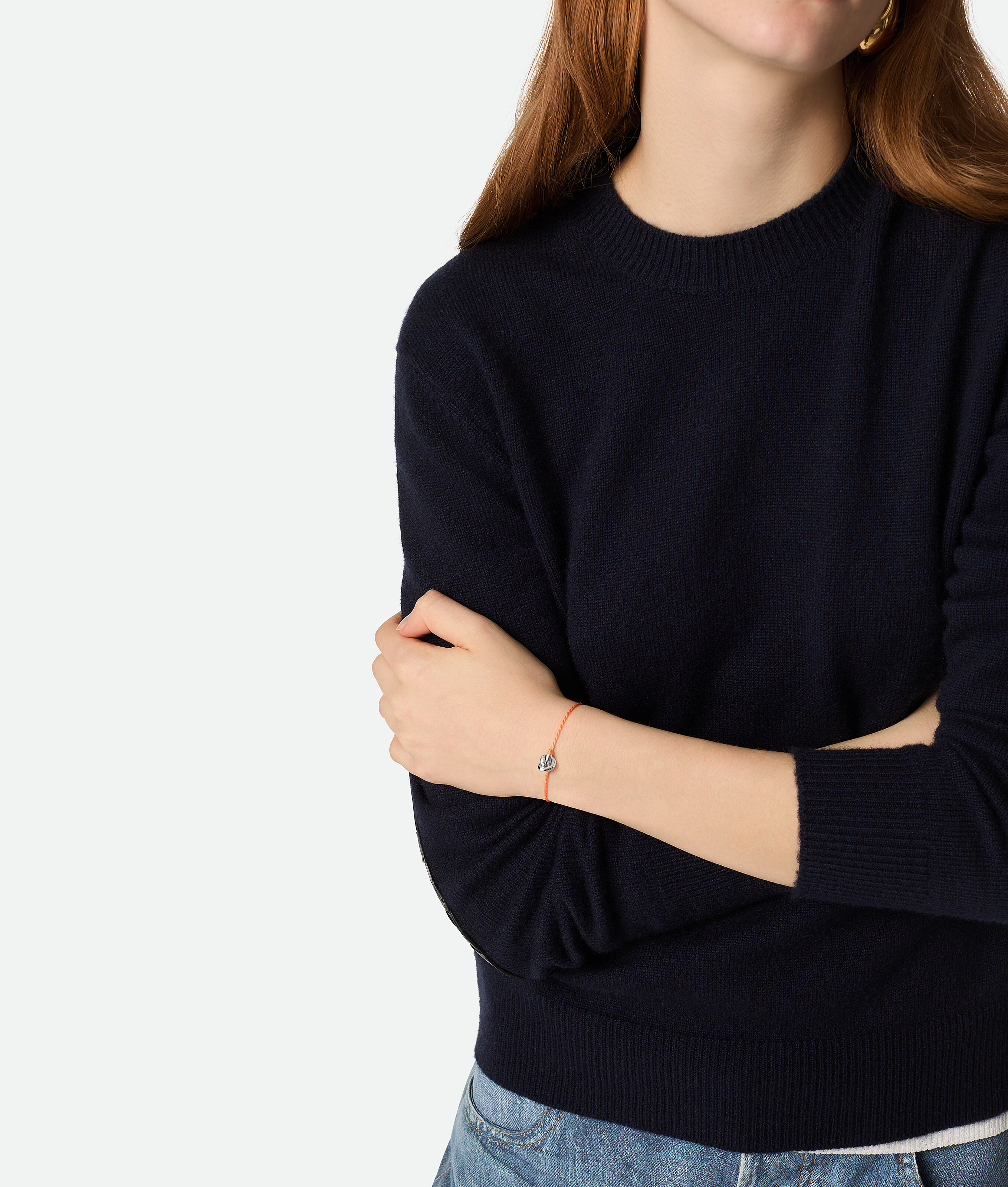 Bottega Veneta Knot Armband In Orange