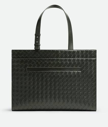 BOTTEGA VENETA Embellished Intrecciato Leather Tote Bag for Men