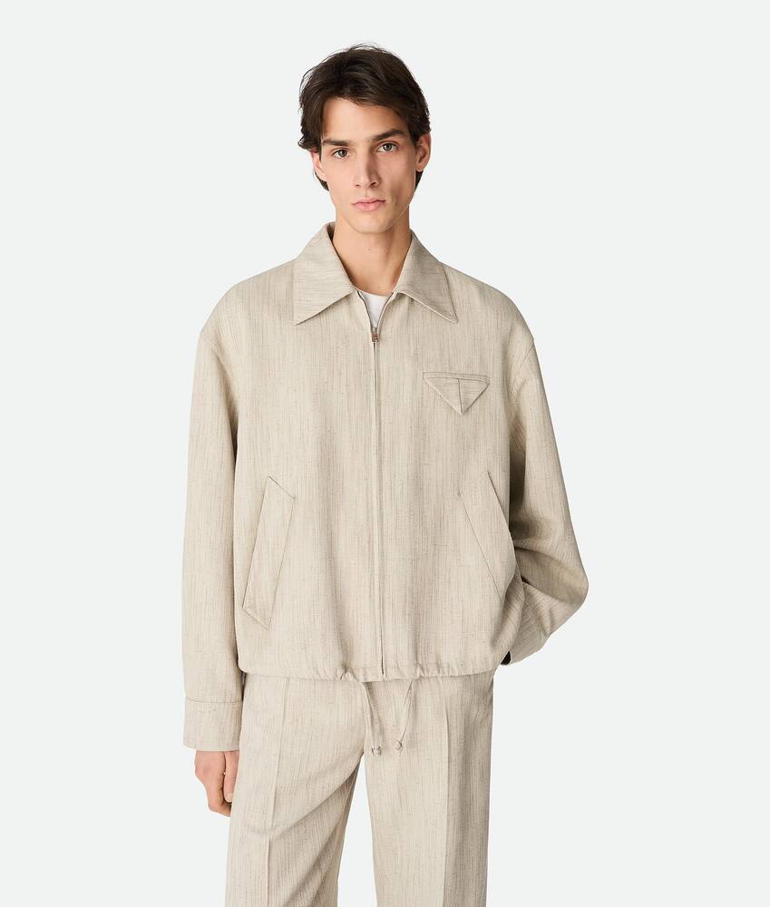 Ein größeres Bild des Produktes anzeigen 1 - Kimono-Blouson aus Viskose und Seide