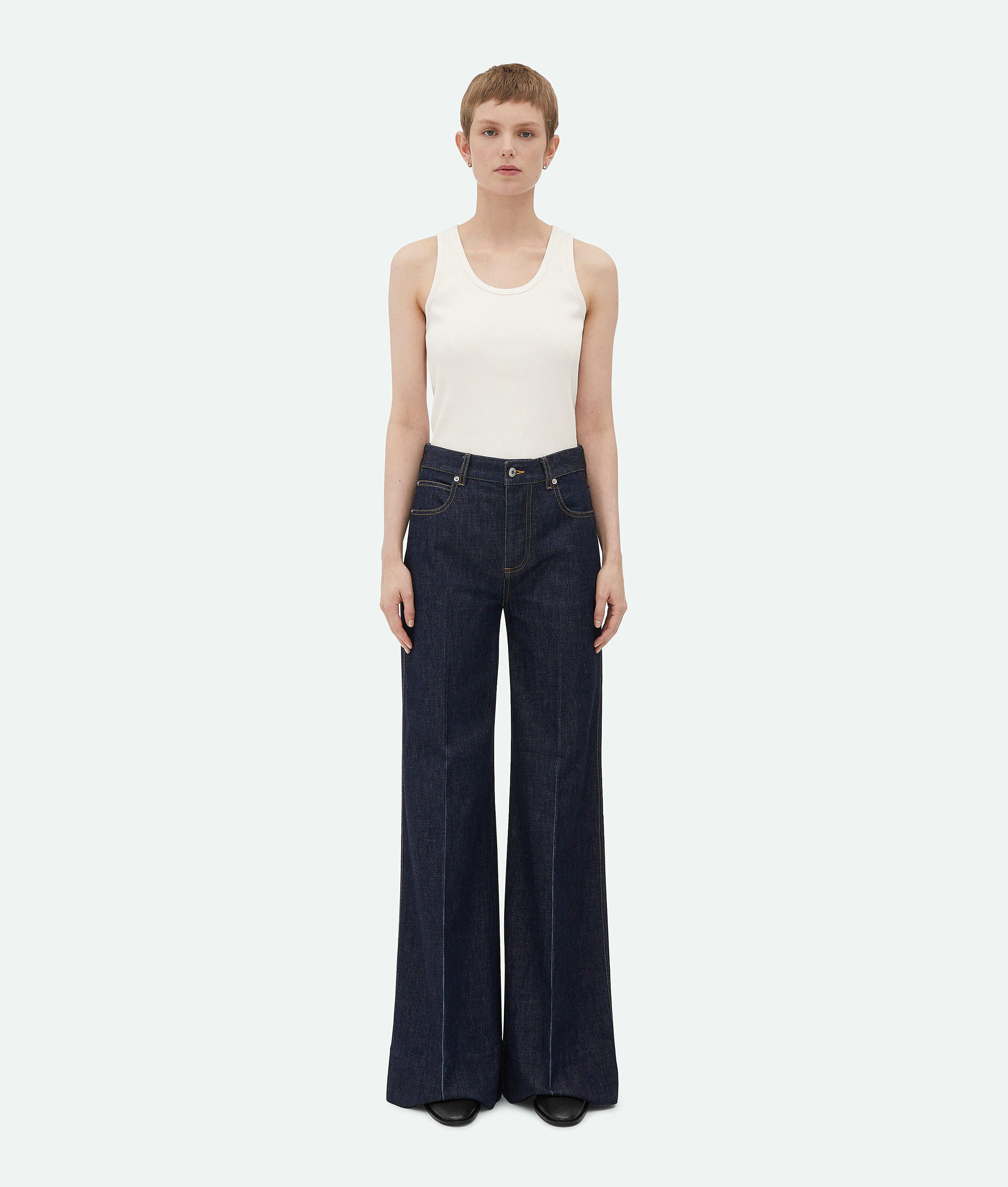 Bottega Veneta Indigo Palazzo-jeans In Blue