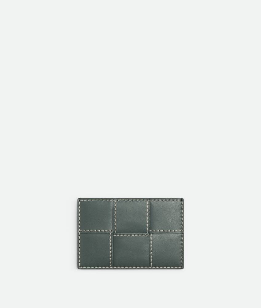 Bottega Veneta® Men's Cassette Credit Card Case in Slate / Natural 