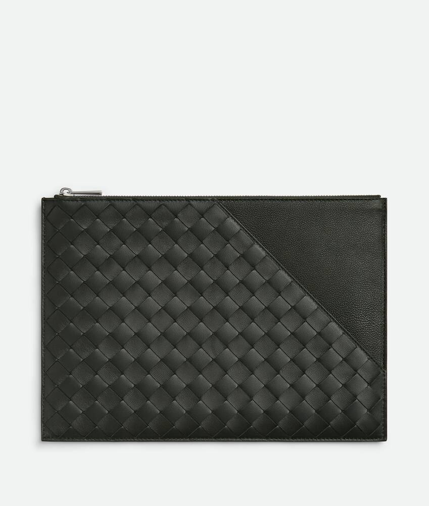 Display a large version of the product image 1 - Intrecciato Diagonal Flat Pouch