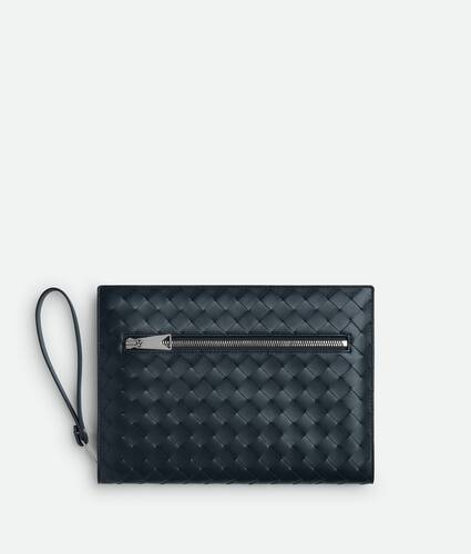 Small Intrecciato Document Case With Wristlet