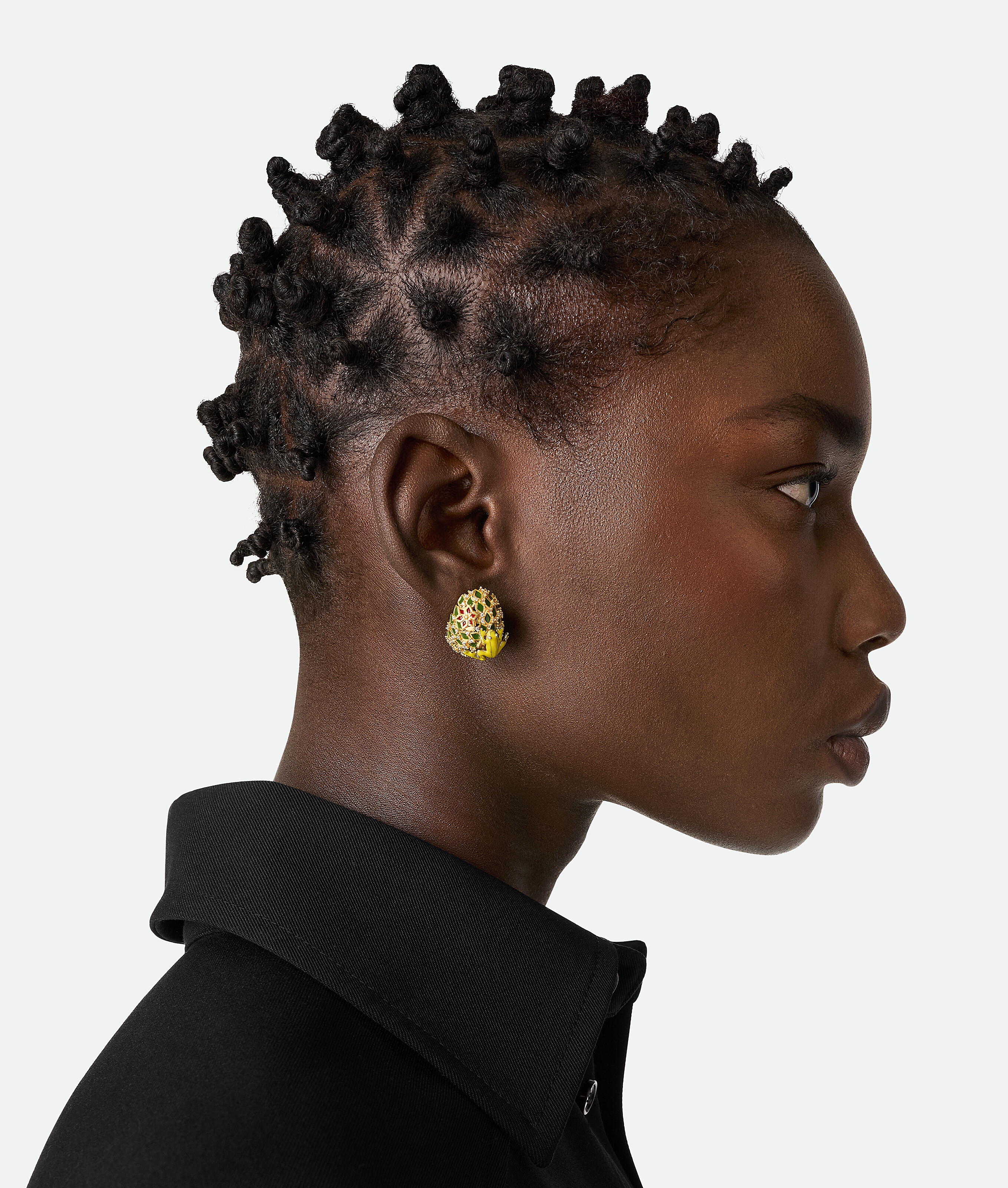 Bottega Veneta Rana Earrings - White/avocado - Woman
