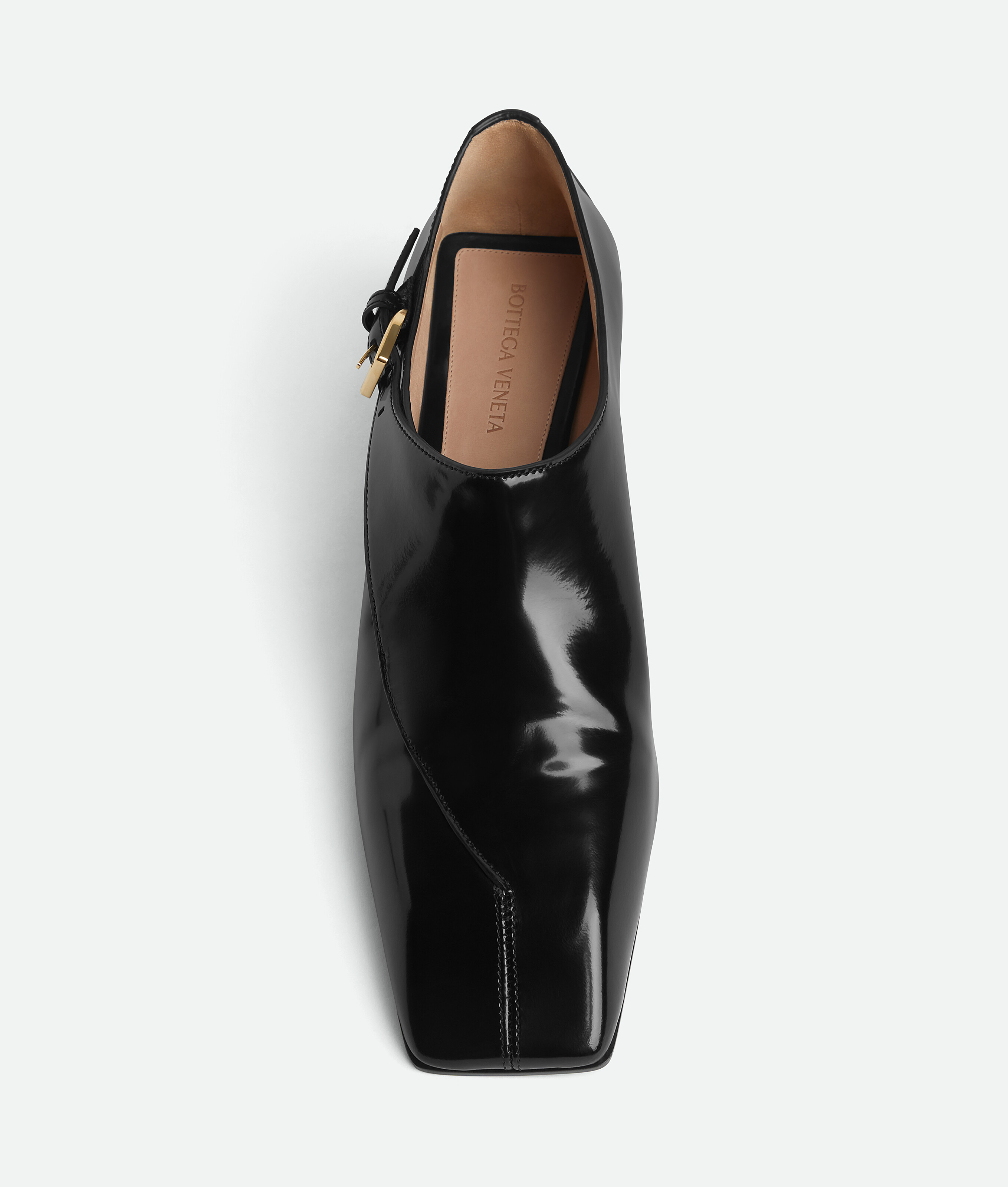 Bottega Veneta Okinawa Leather Monk Square-toe Loafers In Black