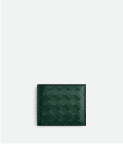 Bottega Veneta Intrecciato Leather Bifold Mens Wallet Red