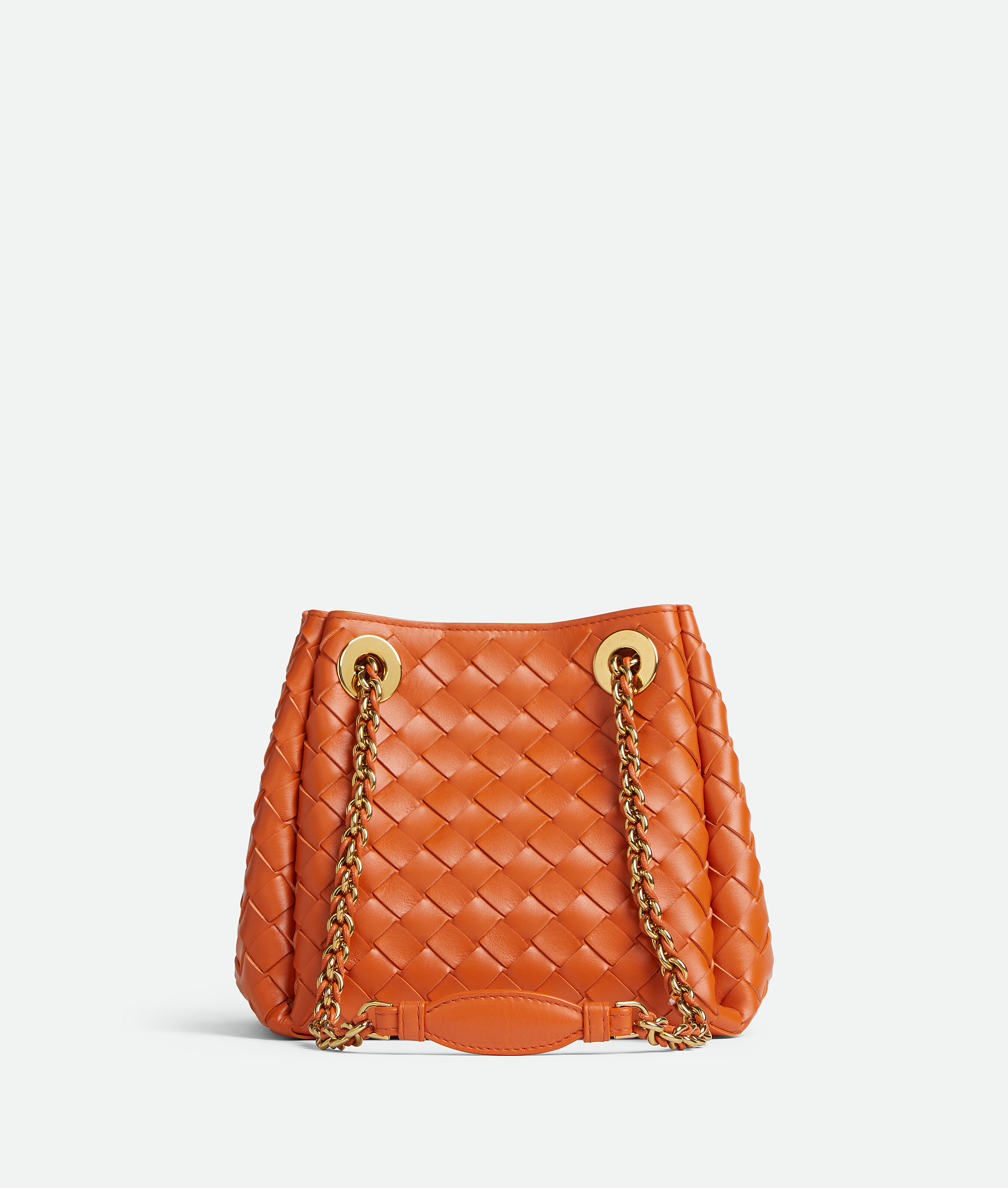 Bottega Veneta Parachute Piccola Con Catena - Arancione - Donna