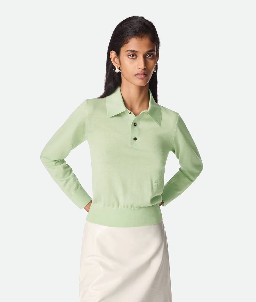 Display a large version of the product image 1 - Light Fine Cashmere Polo