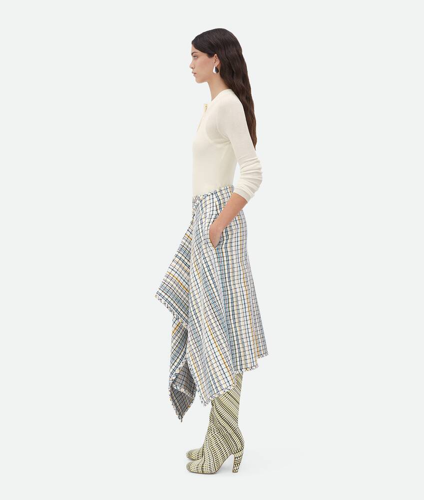 Display a large version of the product image 2 - Cotton Check Wrapped Skirt