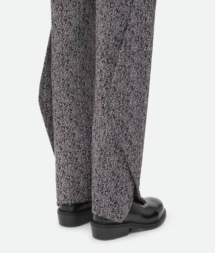 Curved Shape Wool And Viscose Pants