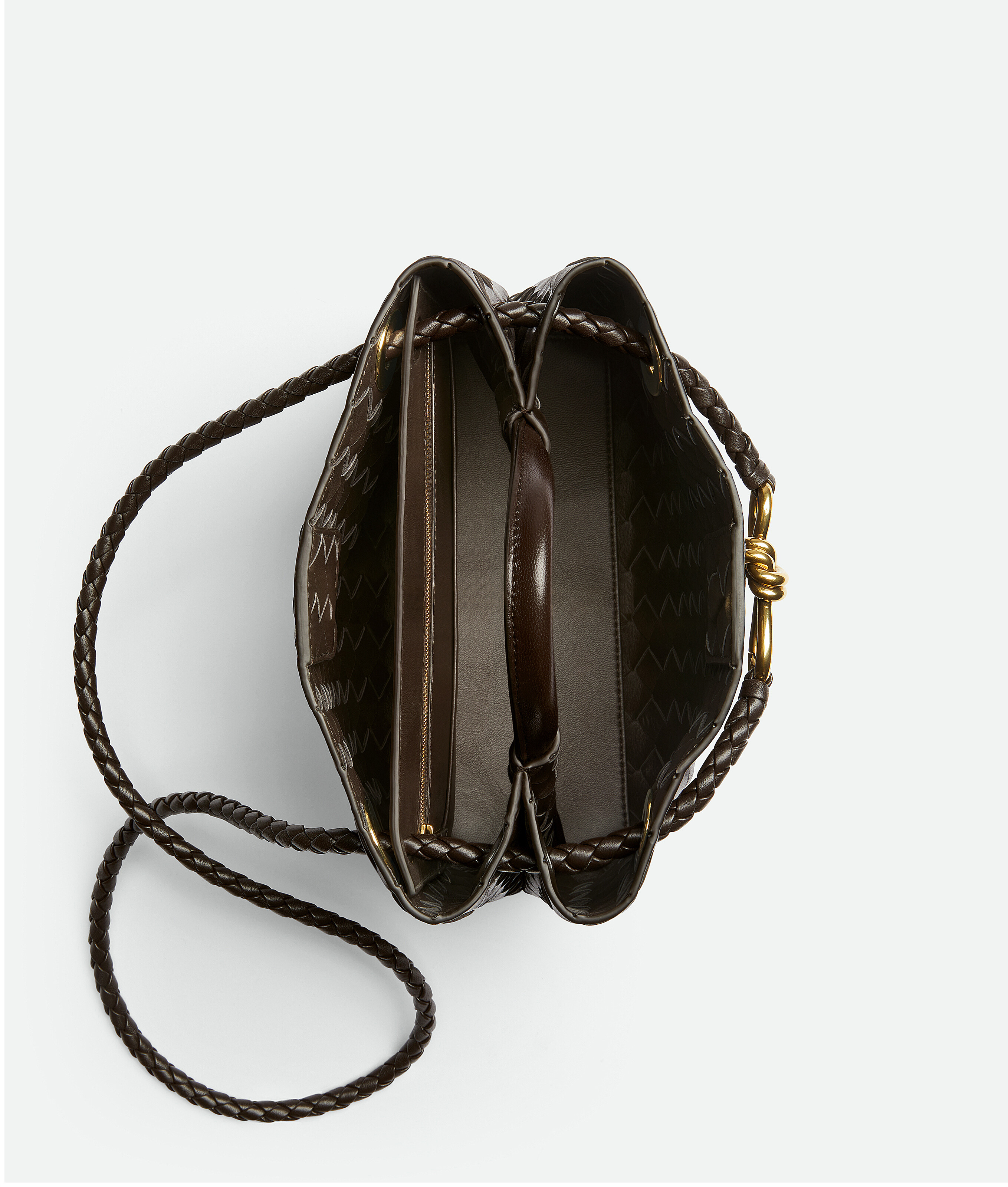 Bottega Veneta Kleine Andiamo In Brown