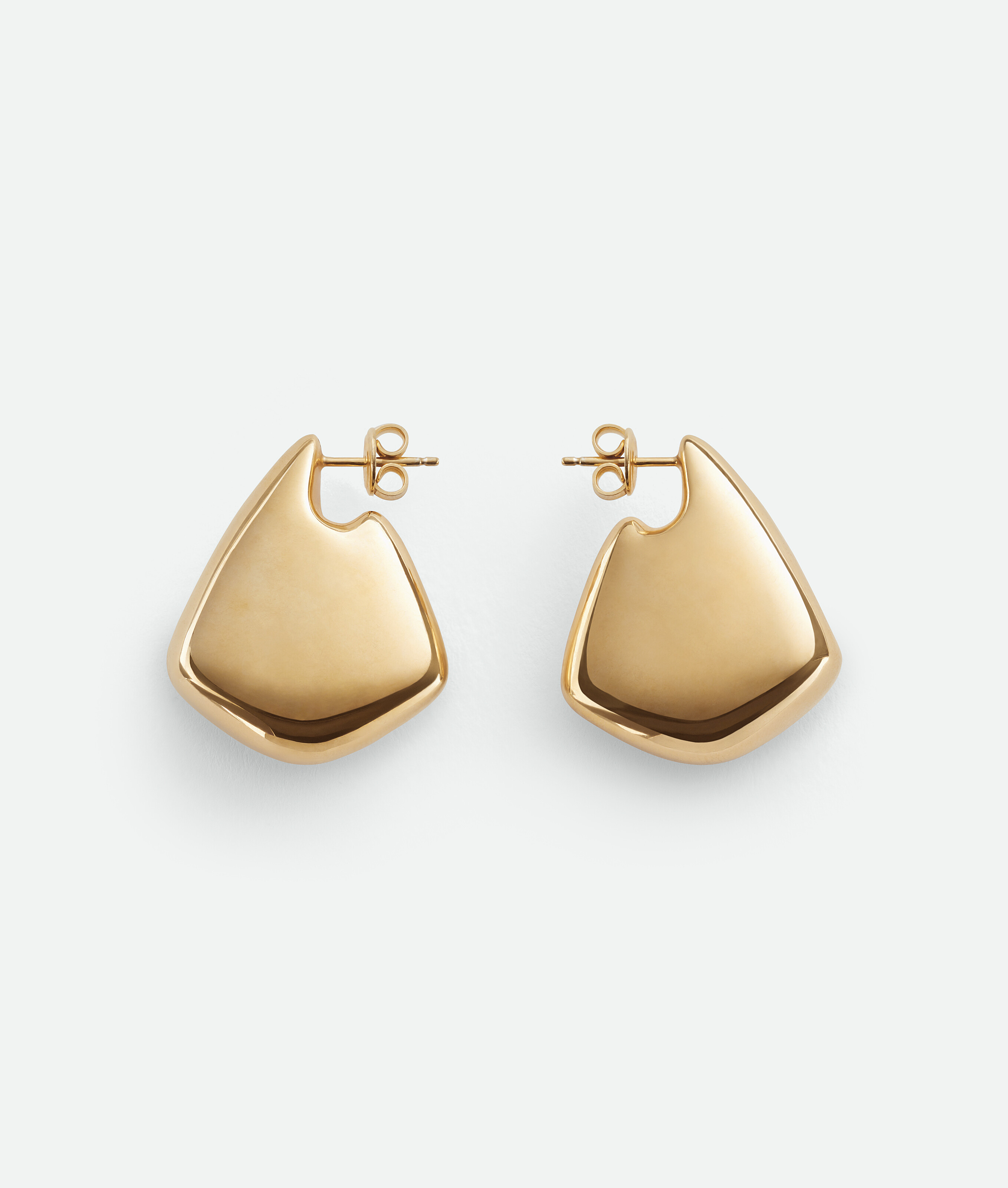 Bottega Veneta Women Small Fin Earrings In Gold