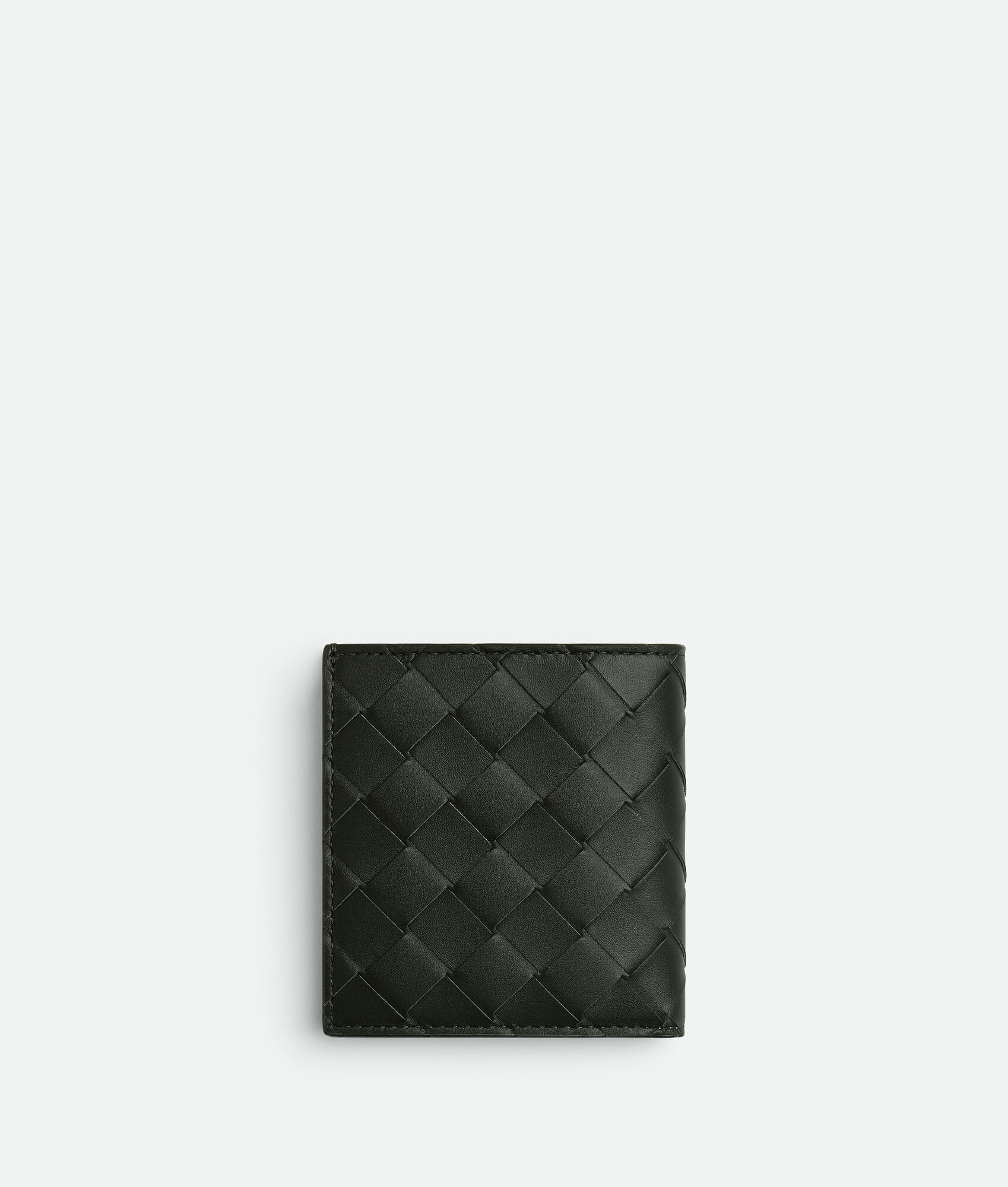 Bottega Veneta® Men's Intrecciato Slim Bi-Fold Wallet in Dark Green ...