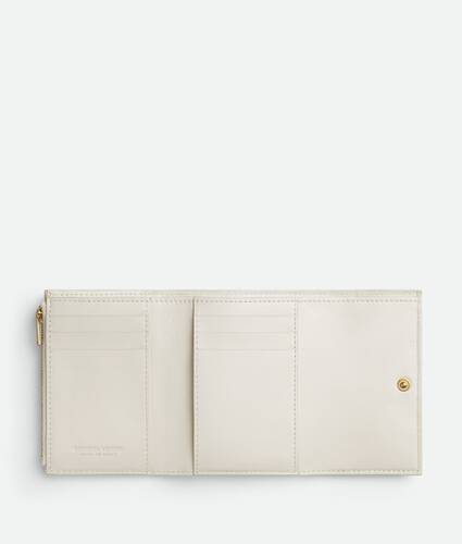 BOTTEGAVENETA Tri-fold wallet Debossed INTRECCIATO leather ladies