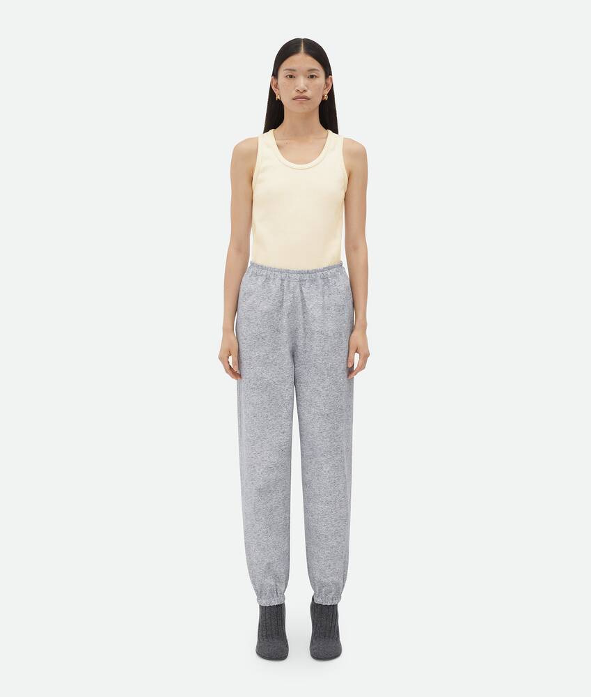 Display a large version of the product image 1 - Printed Leather Jersey Jogger Trousers