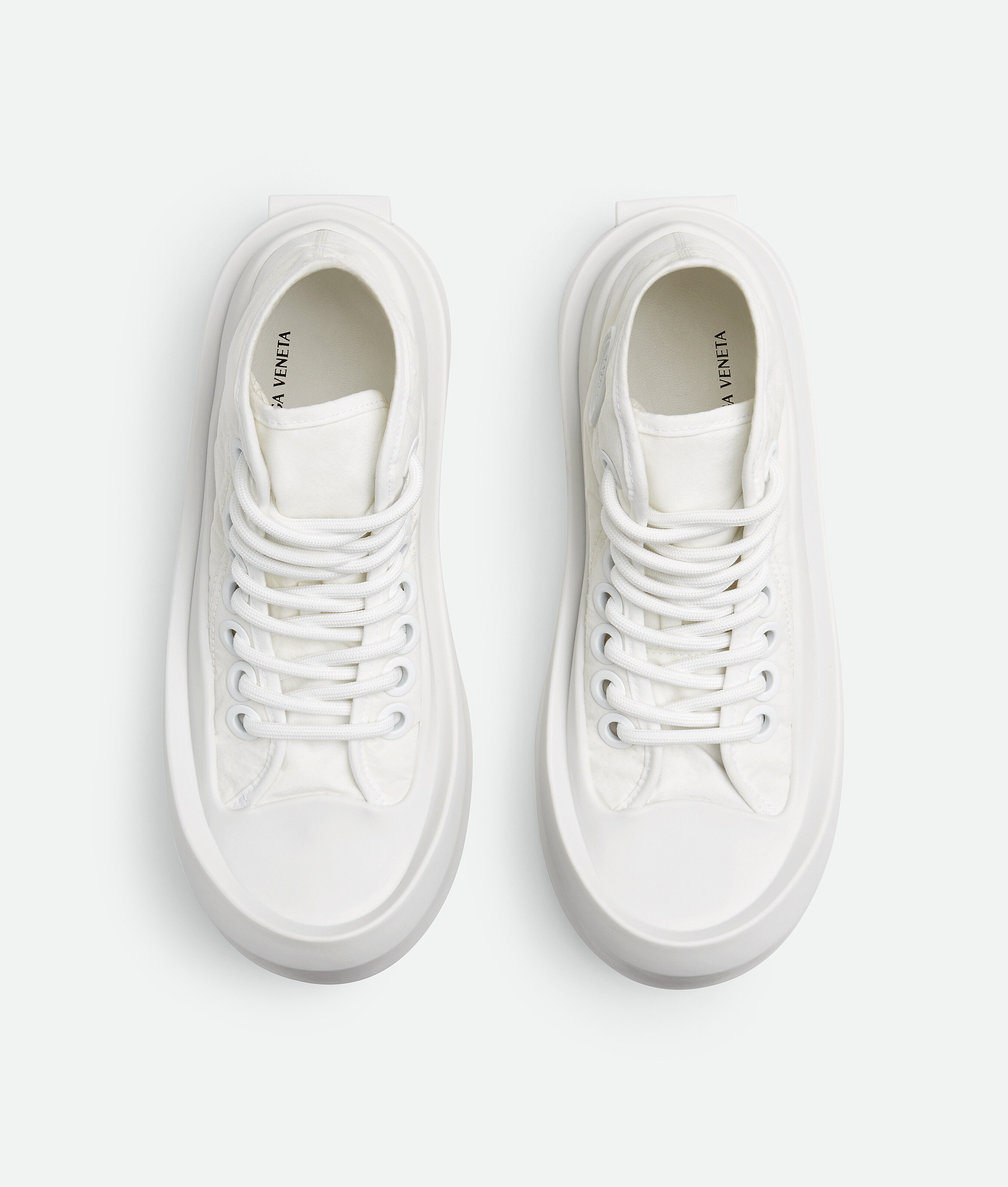 Shop Bottega Veneta Jumbo Sneaker In White