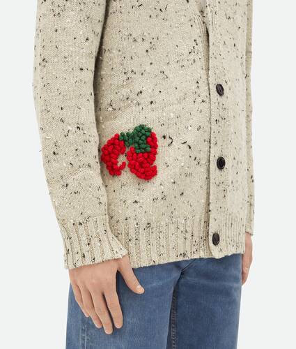 Embroidered Linen Cardigan