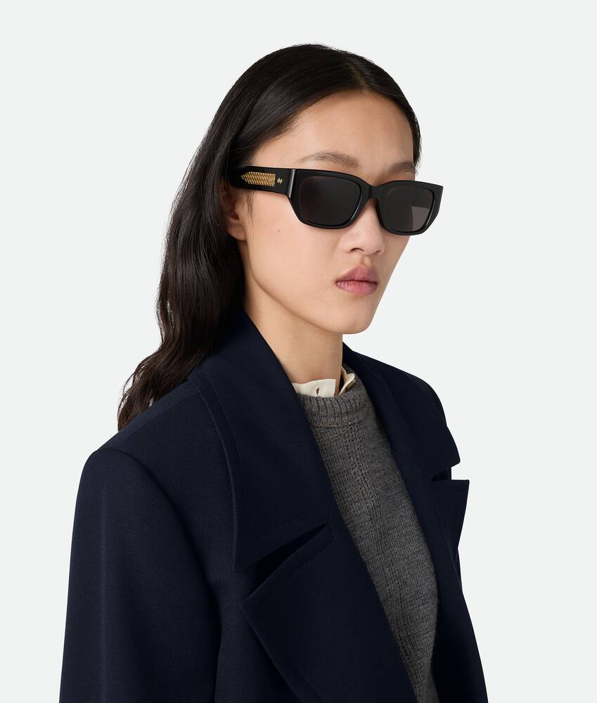Bottega Veneta® Intrecciato Square Sunglasses in Shop