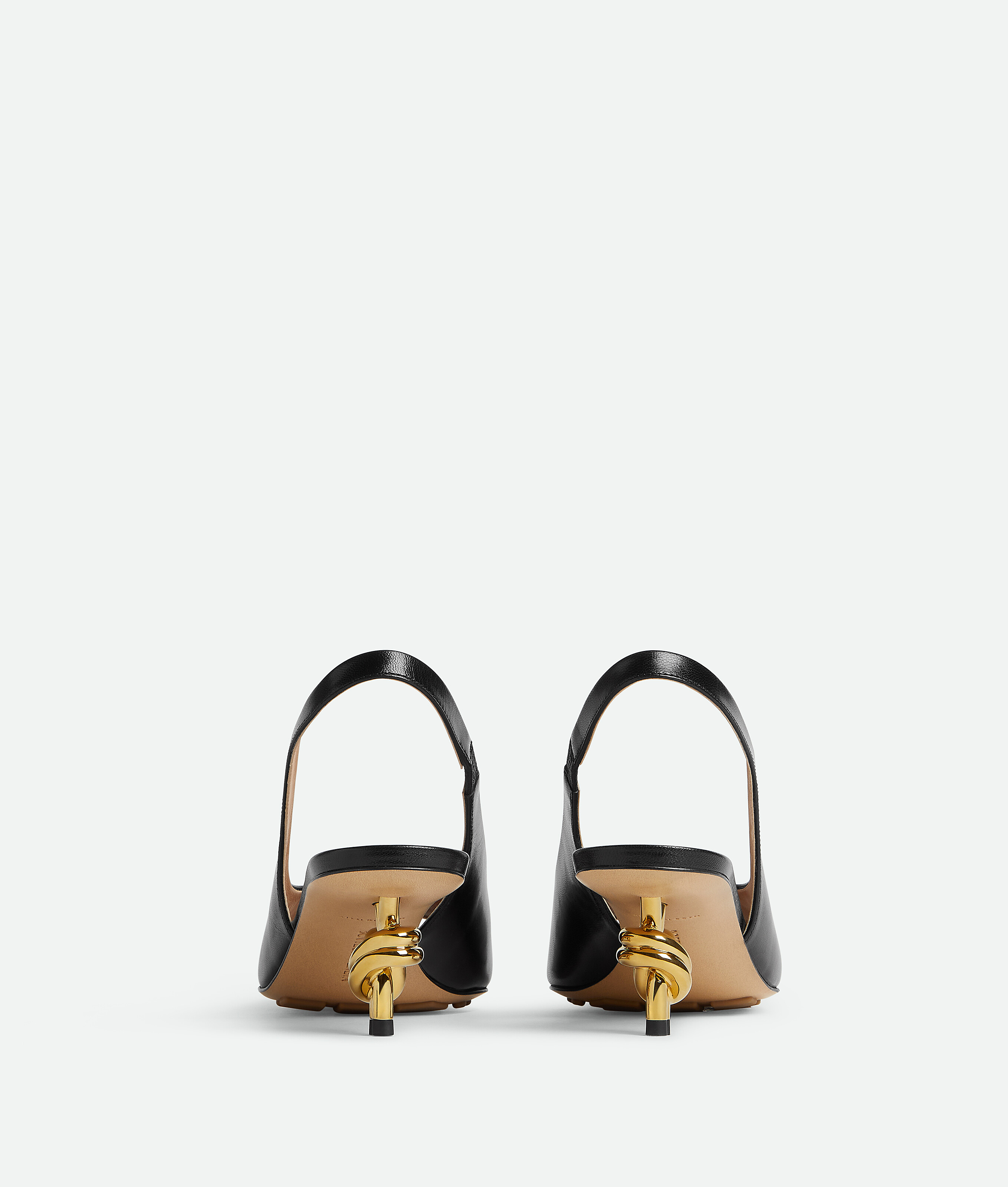 Shop Bottega Veneta Knot Sandal In Black