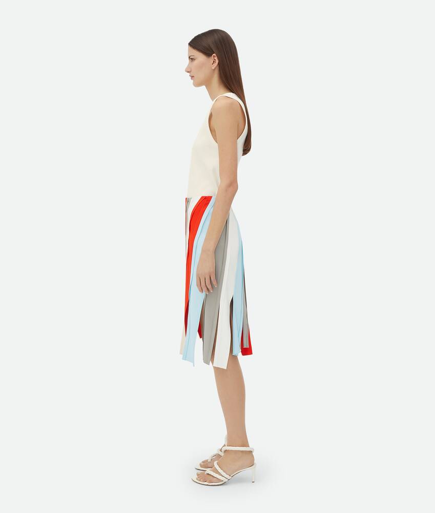 Display a large version of the product image 2 - Fluid Viscose Stripe Skirt
